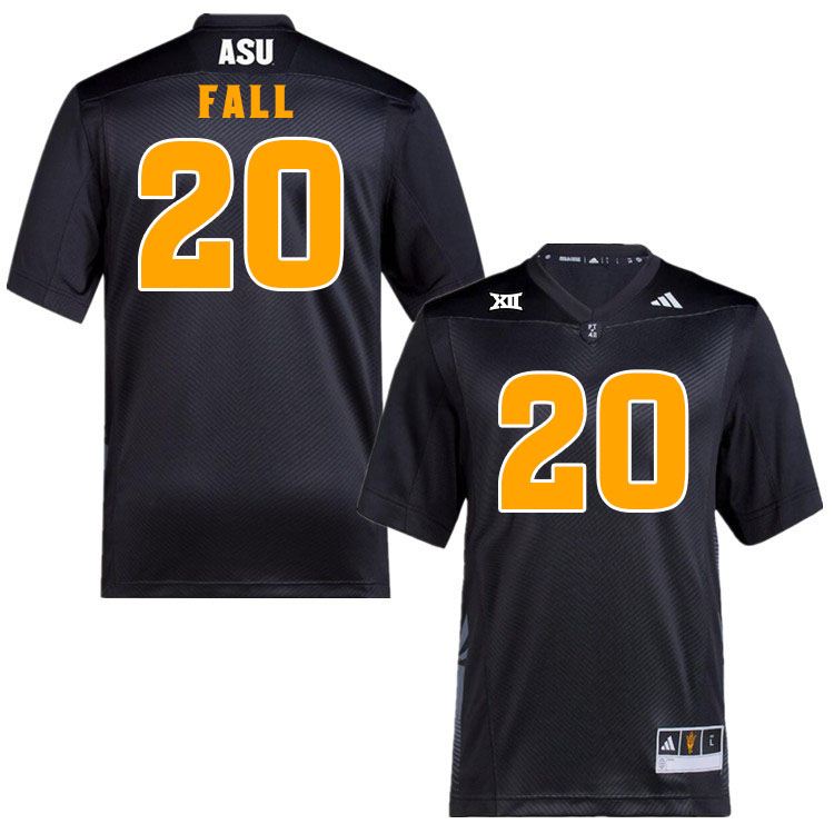 Men #20 Adama Fall Arizona State Sun Devils College Football Jerseys Stitched-Black
